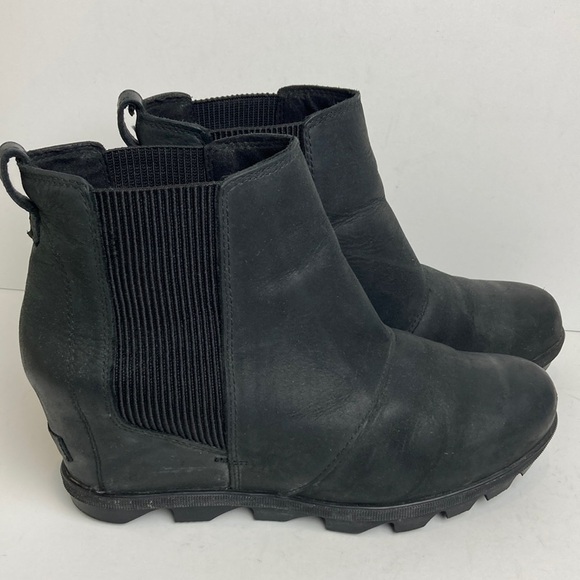 Sorel Joan of Arctic Wedge II Chelsea Bootie Leather 10 Winter Fall Gorpcore - Picture 2 of 15